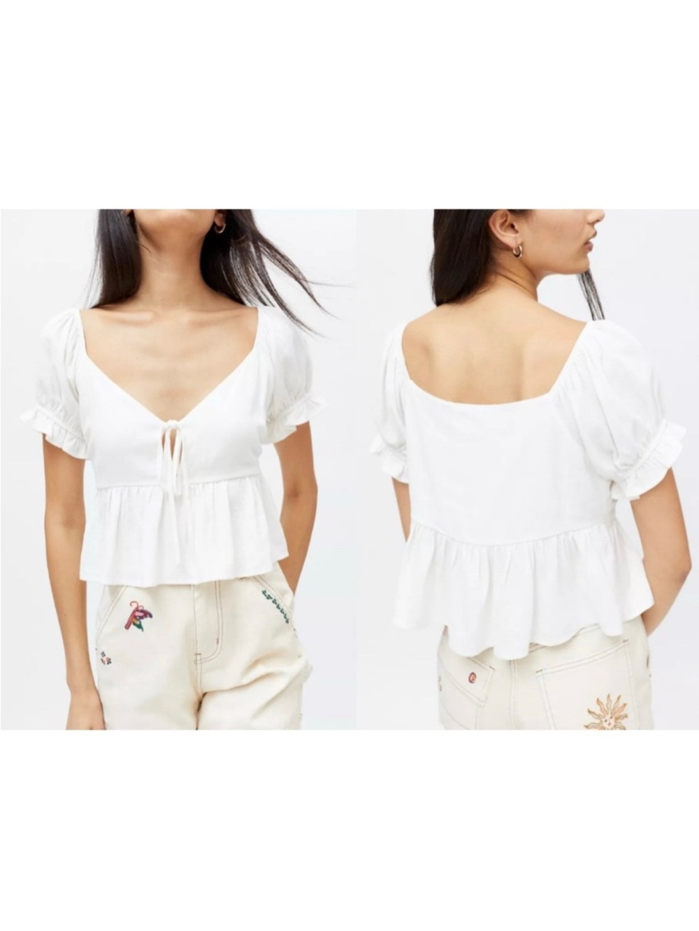 Lisa Says Gah Lily Tie-Front Top